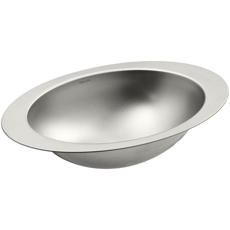 K2602SUNA Kohler Rhythm Metal Oval Undermount Bathroom Sink